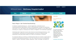 Desktop Screenshot of hospitalinstitut.mckinsey.de